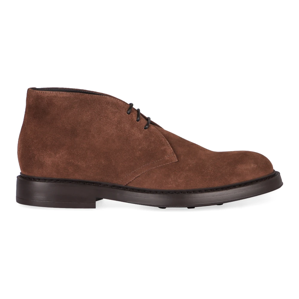 Doucal's Men's Brown Lace-Up Boots, 7 Uk, Desert Boot