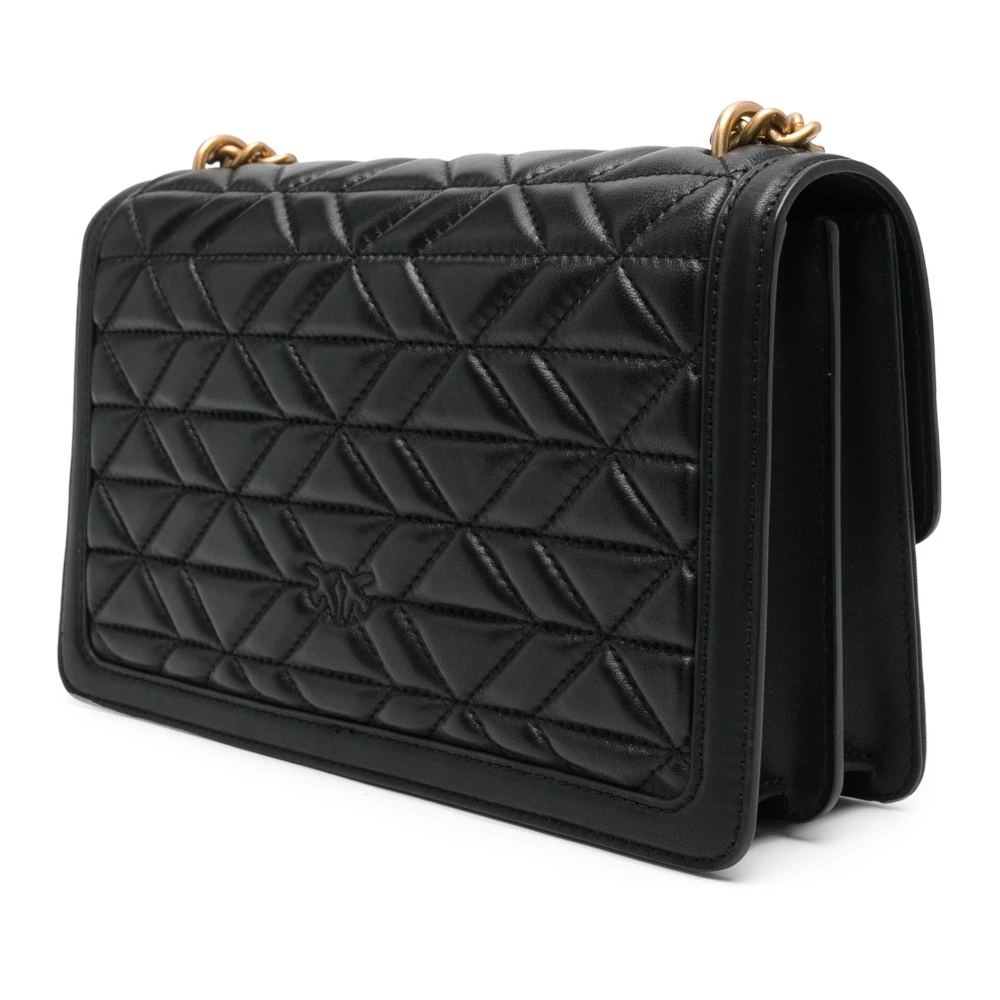 pinko Gewatteerde Schoudertas Black Dames