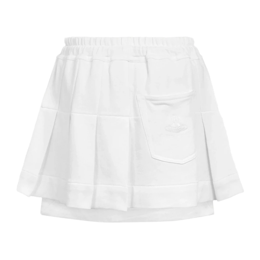 Vivienne Westwood Geplooide A-lijn Cheerleader Rok White Dames