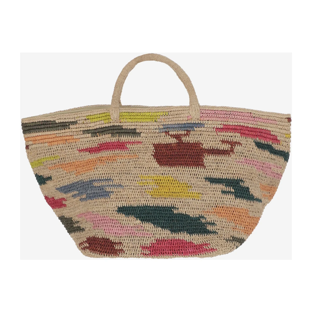 Ibeliv Vanilla Raffia Handtas Multicolor Dames