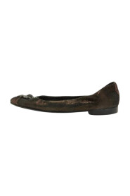Pre-owned Suede flats