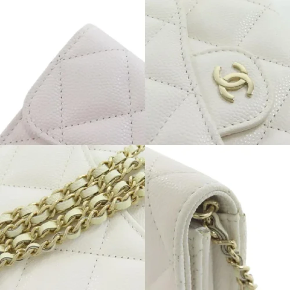 Chanel Vintage Pre-owned Leather wallets White Dames