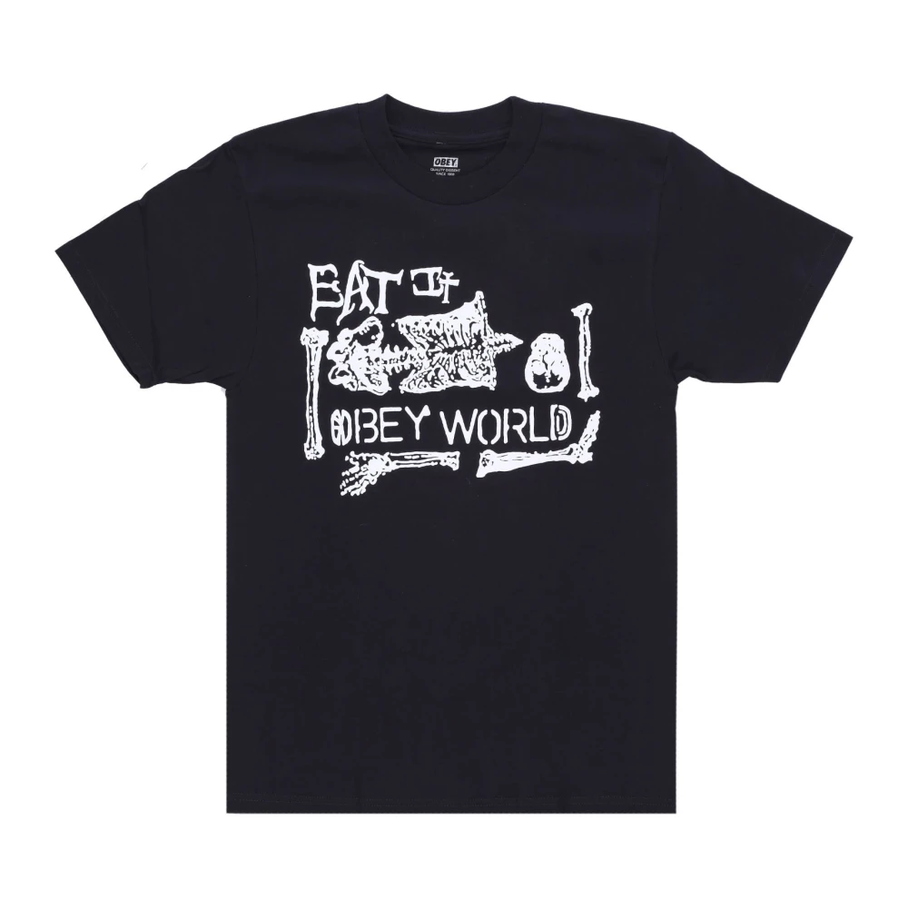 Obey Wereld Klassieke Tee Zwart T-shirt Black Heren