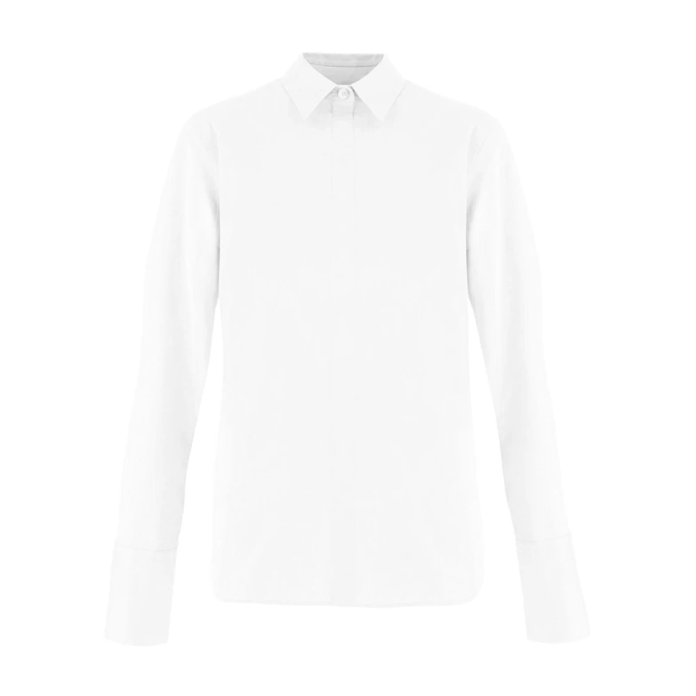 Salvatore Ferragamo Witte Overhemd met Lange Mouwen White Heren