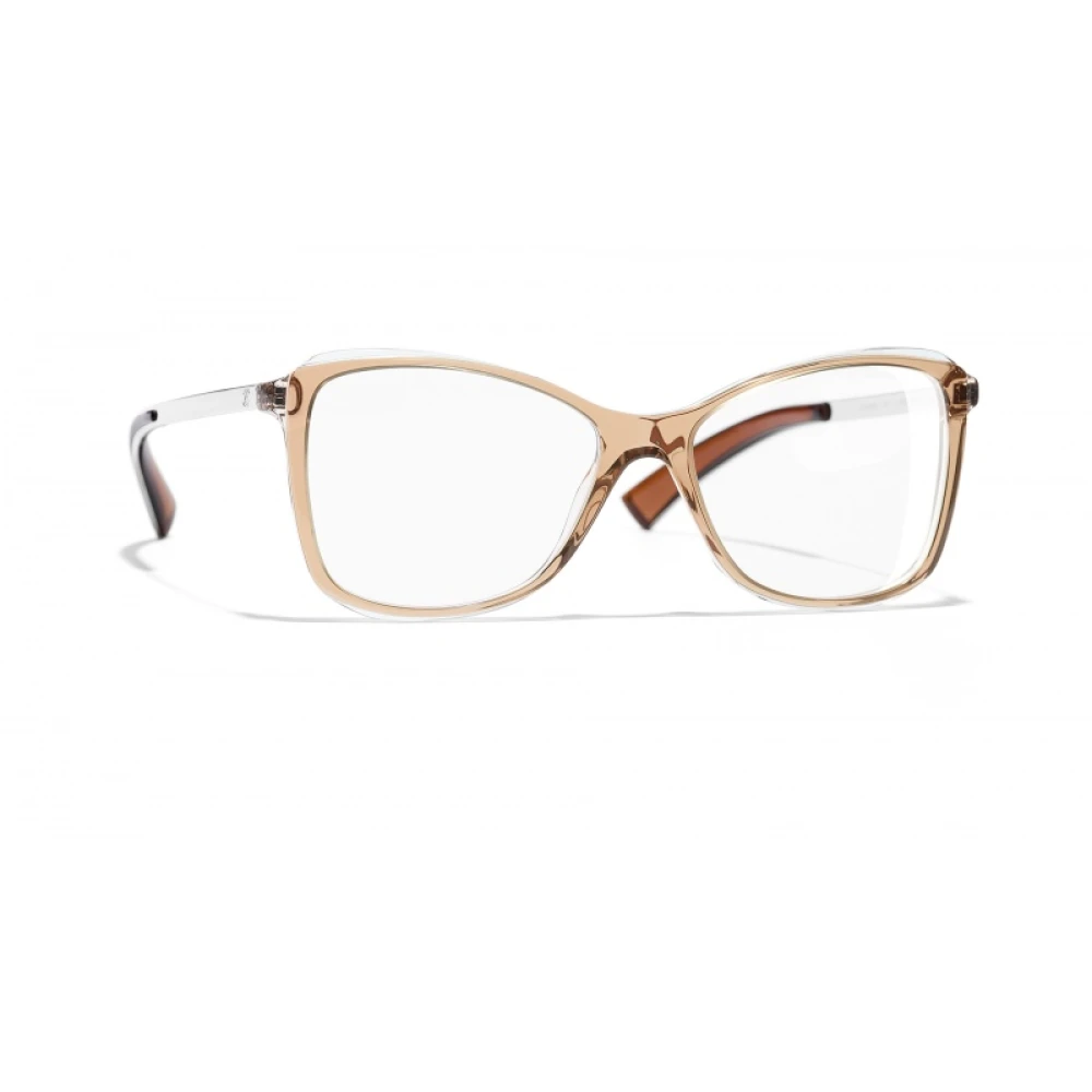Chanel Stijlvolle Bril in Beige Acetaat & Metaal Beige Dames