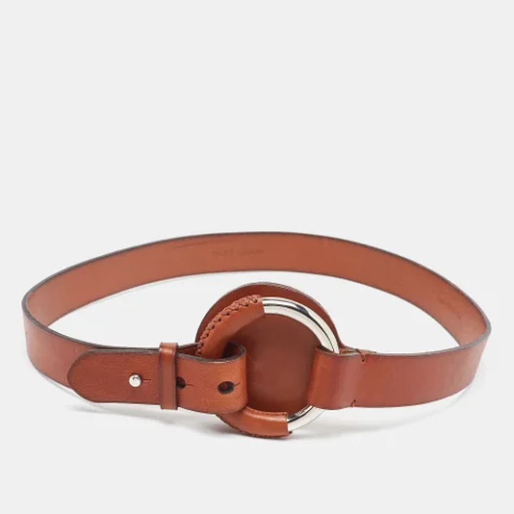 Ralph Lauren Pre-owned Leather belts Brown Dames
