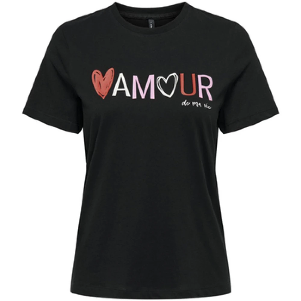 Only - Tops > T-Shirts - Black - Only - Modalova