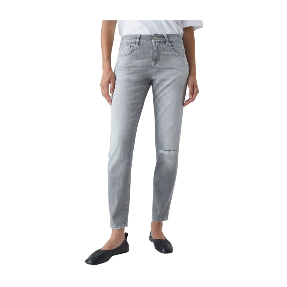 Closed Women's Gray Slim Fit Jeans,, Slim-Fit Grey Denim Jeans W27