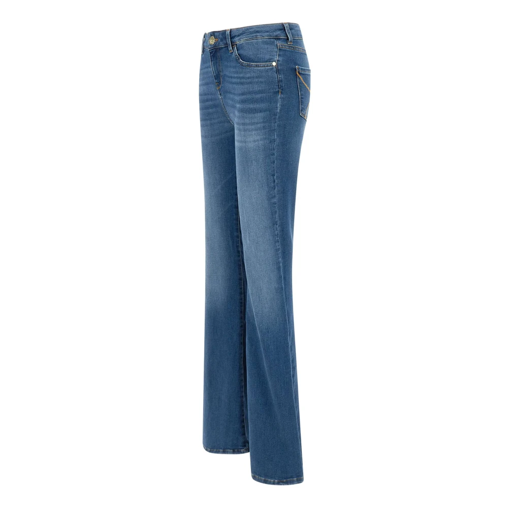 Kaos Dames Stretch Denim Flare Jeans Blue Dames