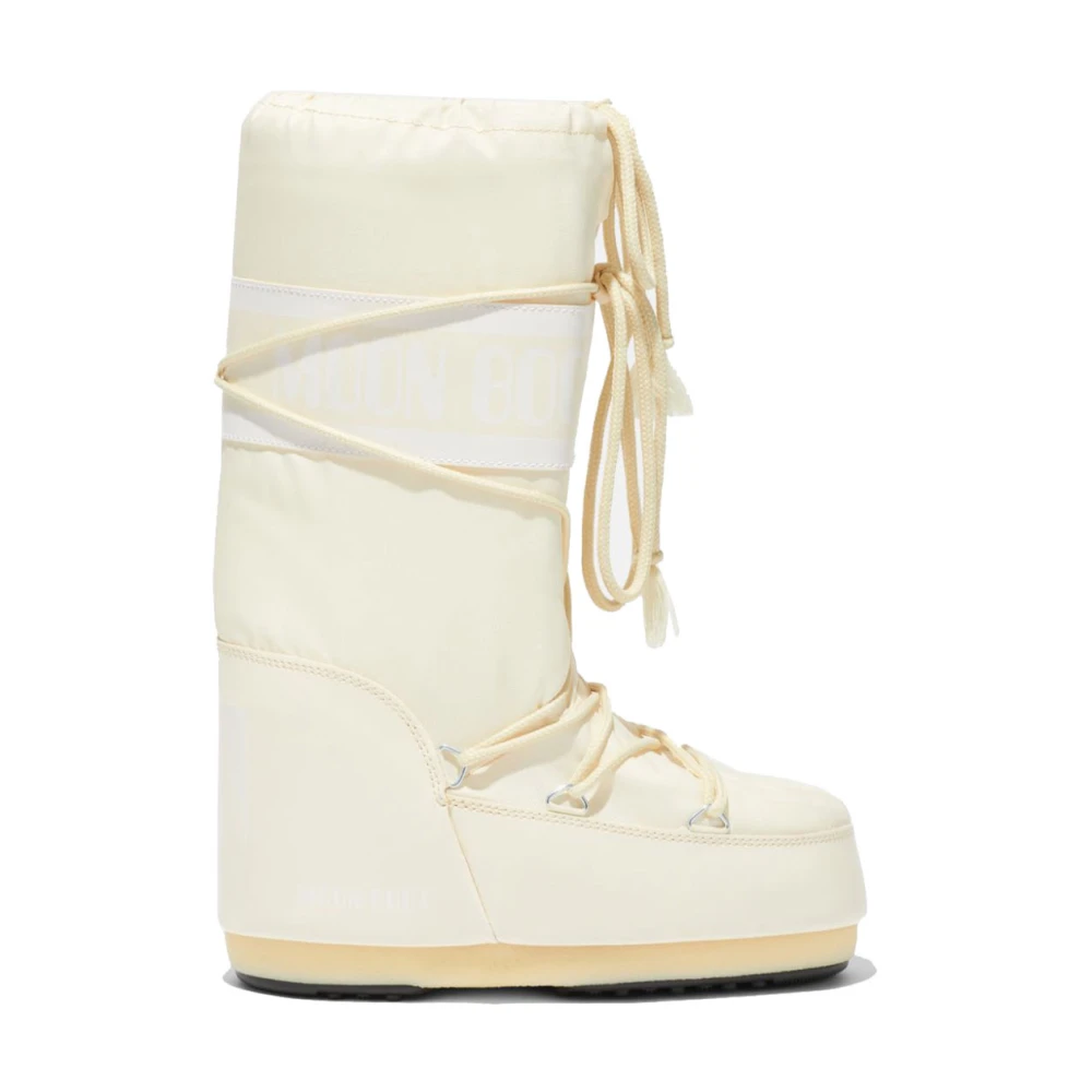 Moon boot Crème Nylon Icon Laars Beige Dames