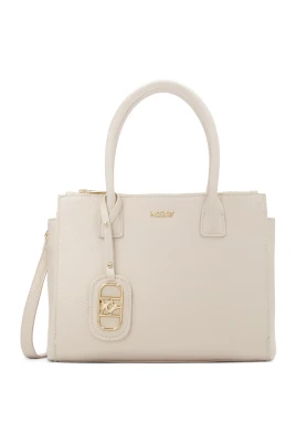 Elegant läderväska med handtag
