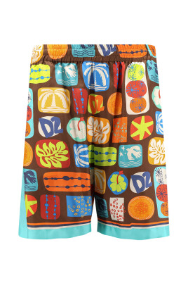 light-blue-silk-elastic-waist-shorts