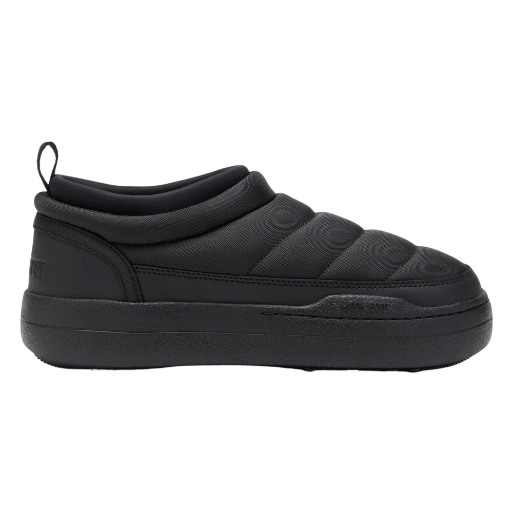 Moon Boot Men's Black Cozy Chic Soft Slippers