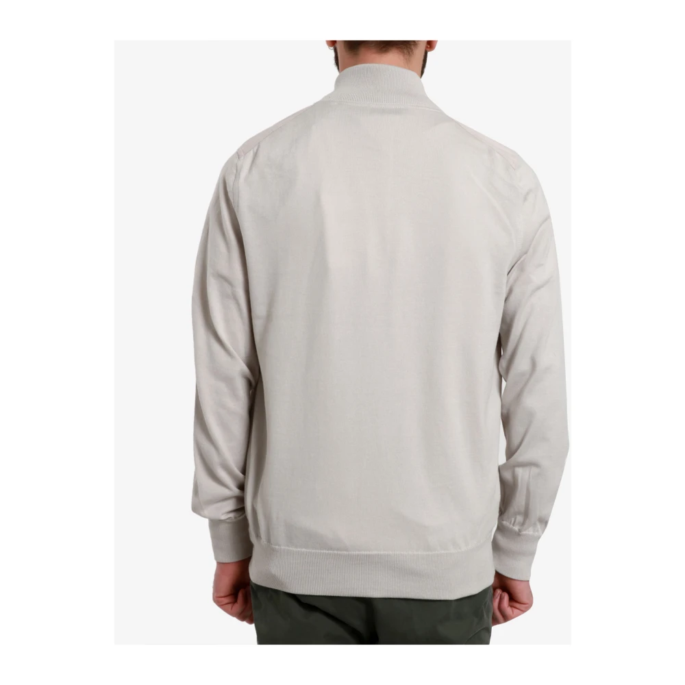 Gran Sasso High-Necked Alcantara Jacket Gray Heren