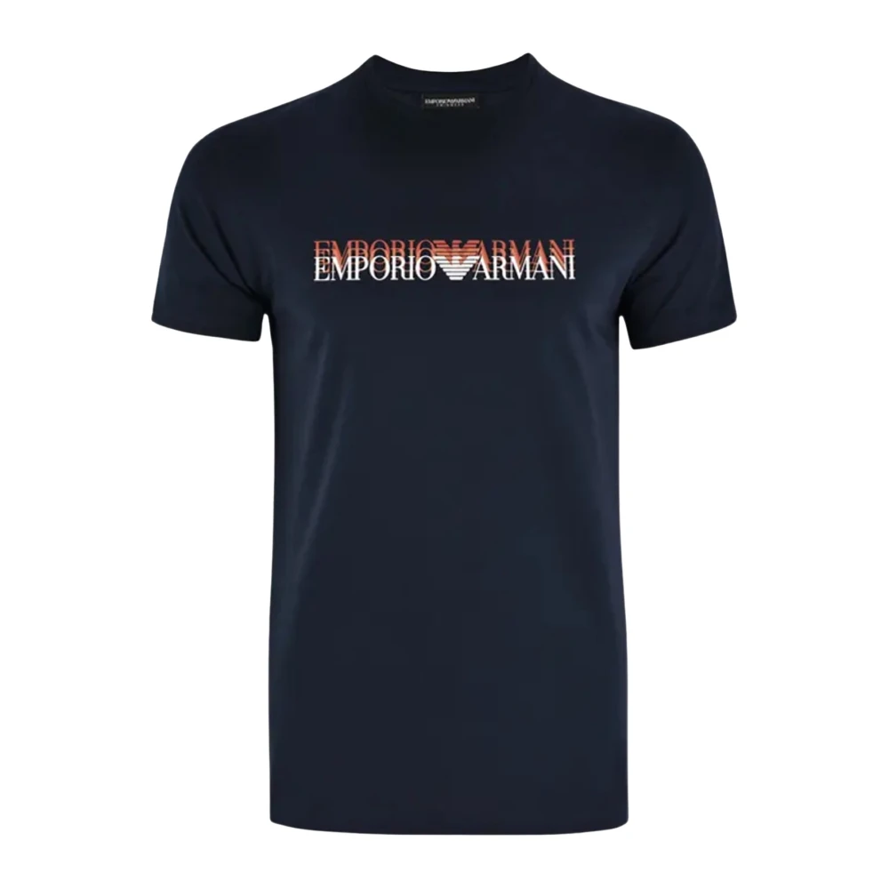 Emporio Armani Herren Blau Oberteile, Sgröße: