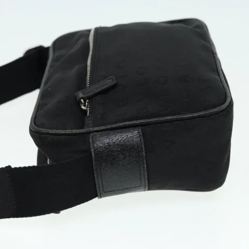 Bvlgari Vintage Pre-owned Canvas shoulder-bags Black Dames