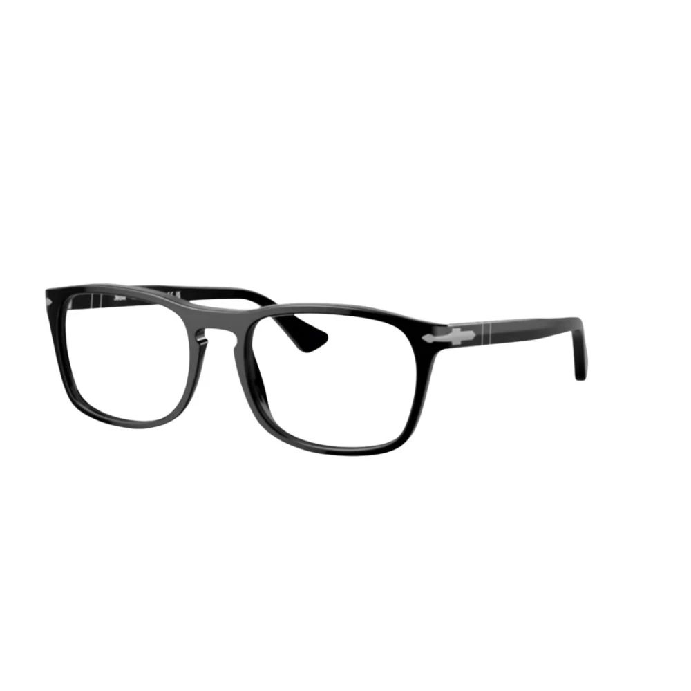 Persol Round Prescription Glasses PO 3344V Black Acetate 52mm - Image 3