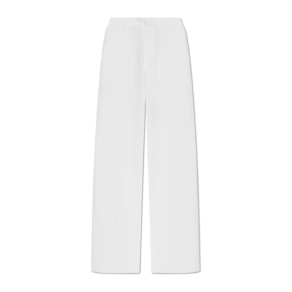 Dsquared2 Wijde geplooide broek White Dames