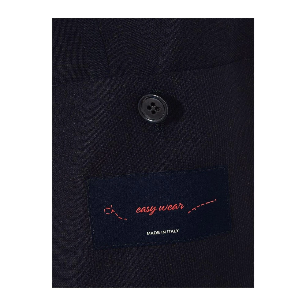 Lardini Blauwe Katoenen Jas met Italiaanse Stijl Blue Heren