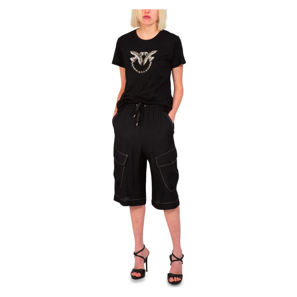 pinko Cargo Shorts in Z99 Black Dames