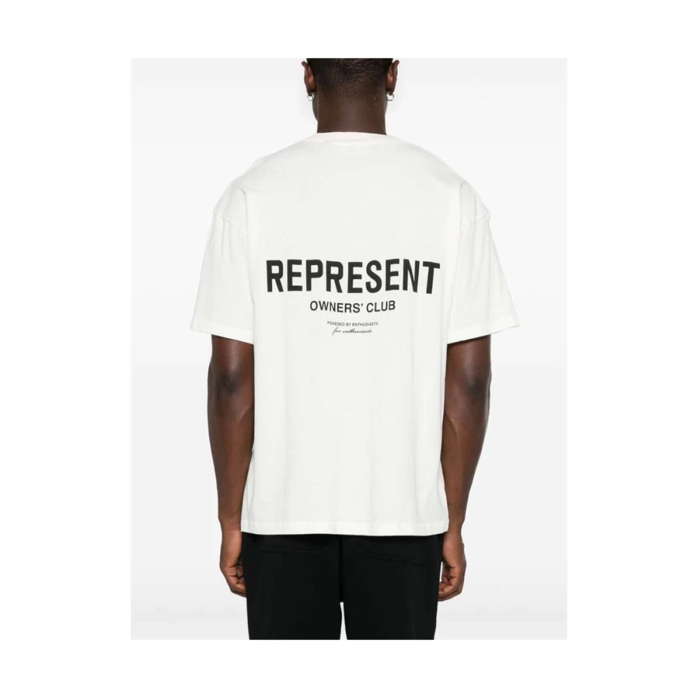 Represent Graphic Print Katoenen T-shirt White Heren