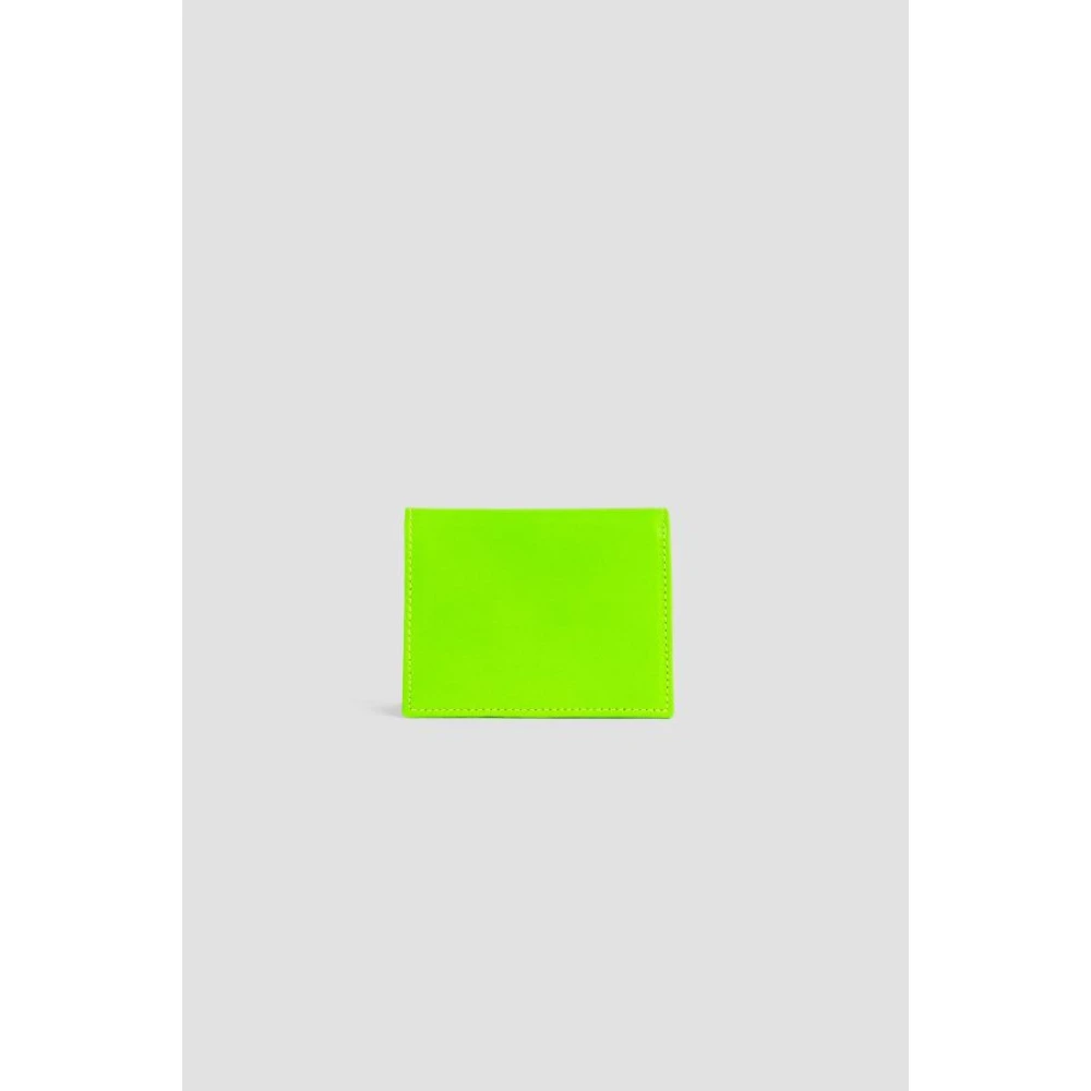 Comme des Garçons Groene Super Fluo Leren Portemonnee Green Dames