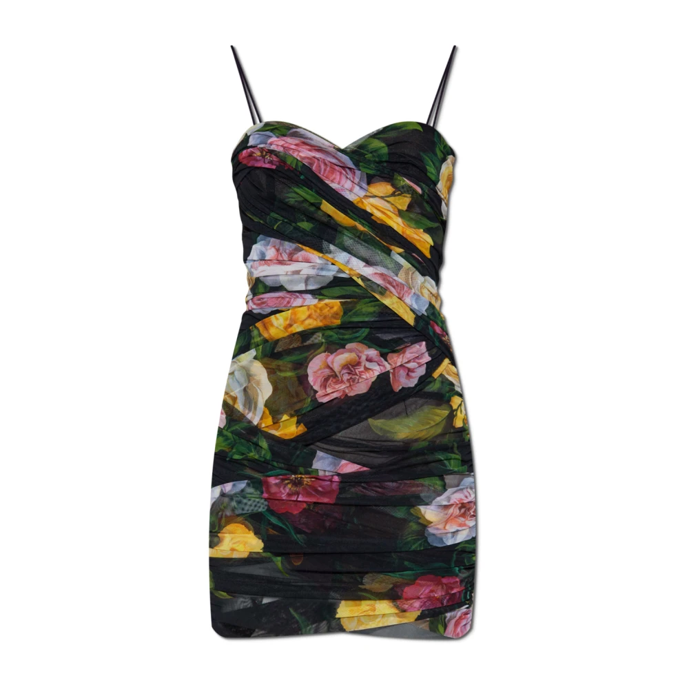 Dolce & Gabbana Jurk met bloemenmotief Multicolor Dames
