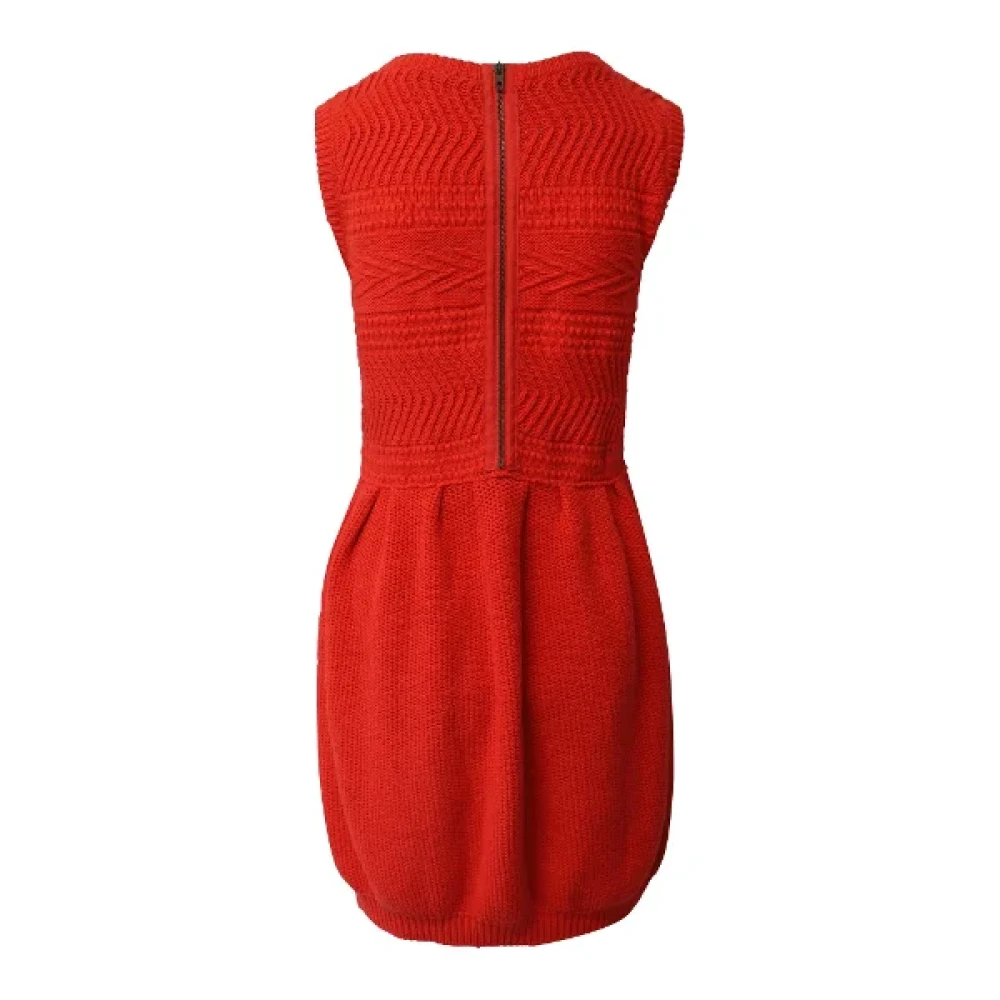 Stella McCartney Pre-owned Cotton dresses Red Dames