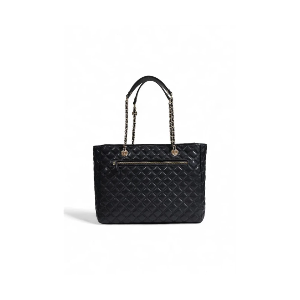 Guess Zwarte Polyethyleen Handtas Herfst Winter Collectie Black Dames