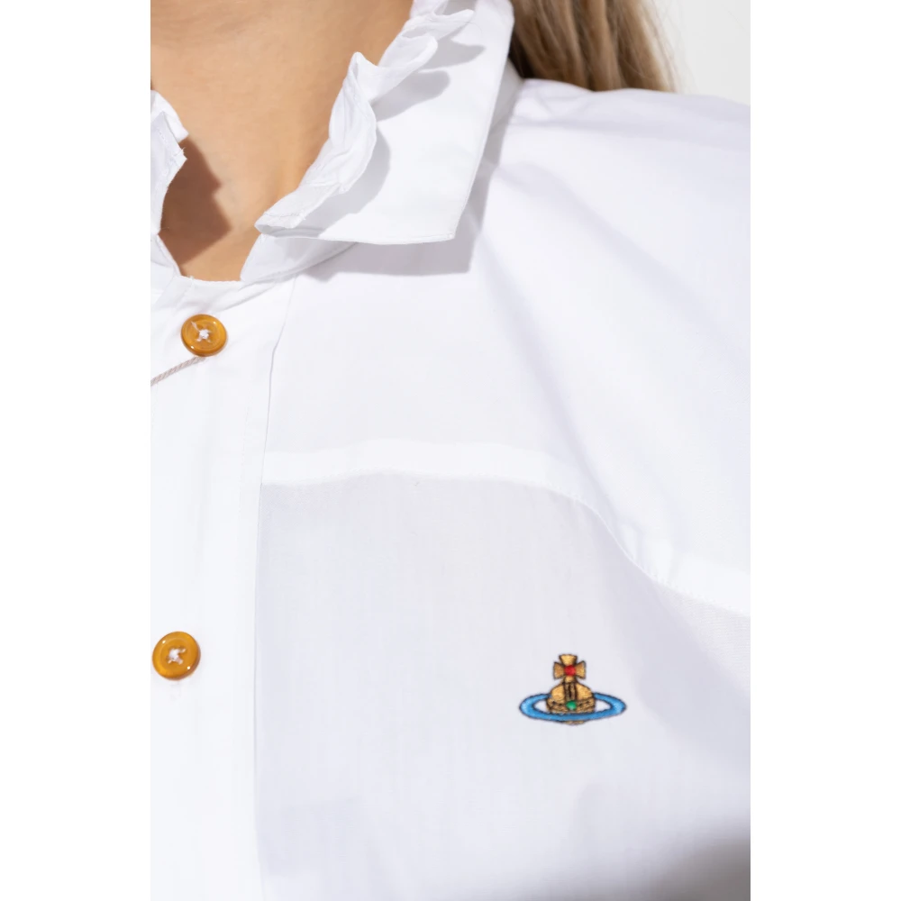Vivienne Westwood Shirt met logo White Dames