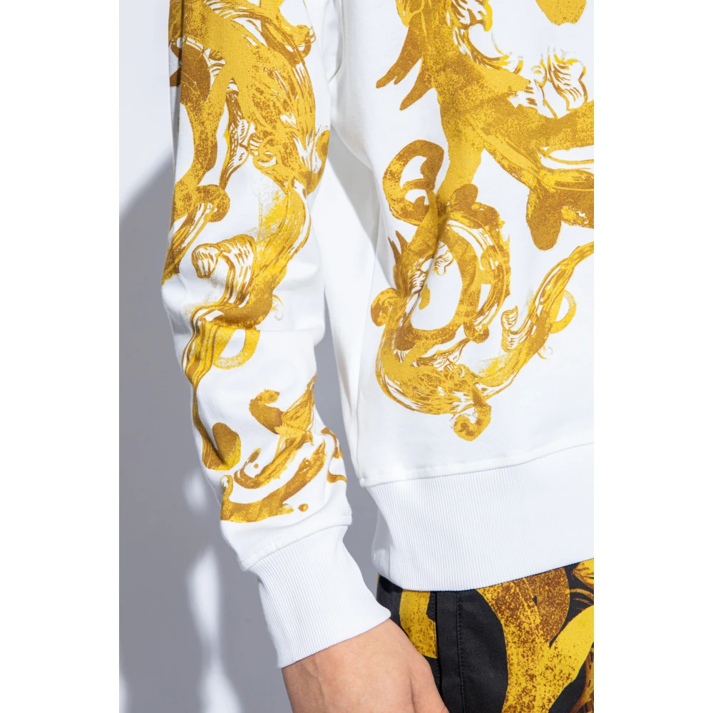 Versace Jeans Couture Bedrukte sweatshirt White Heren