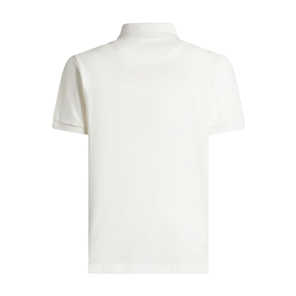 ETRO Witte Piqué Polo Shirt White Heren