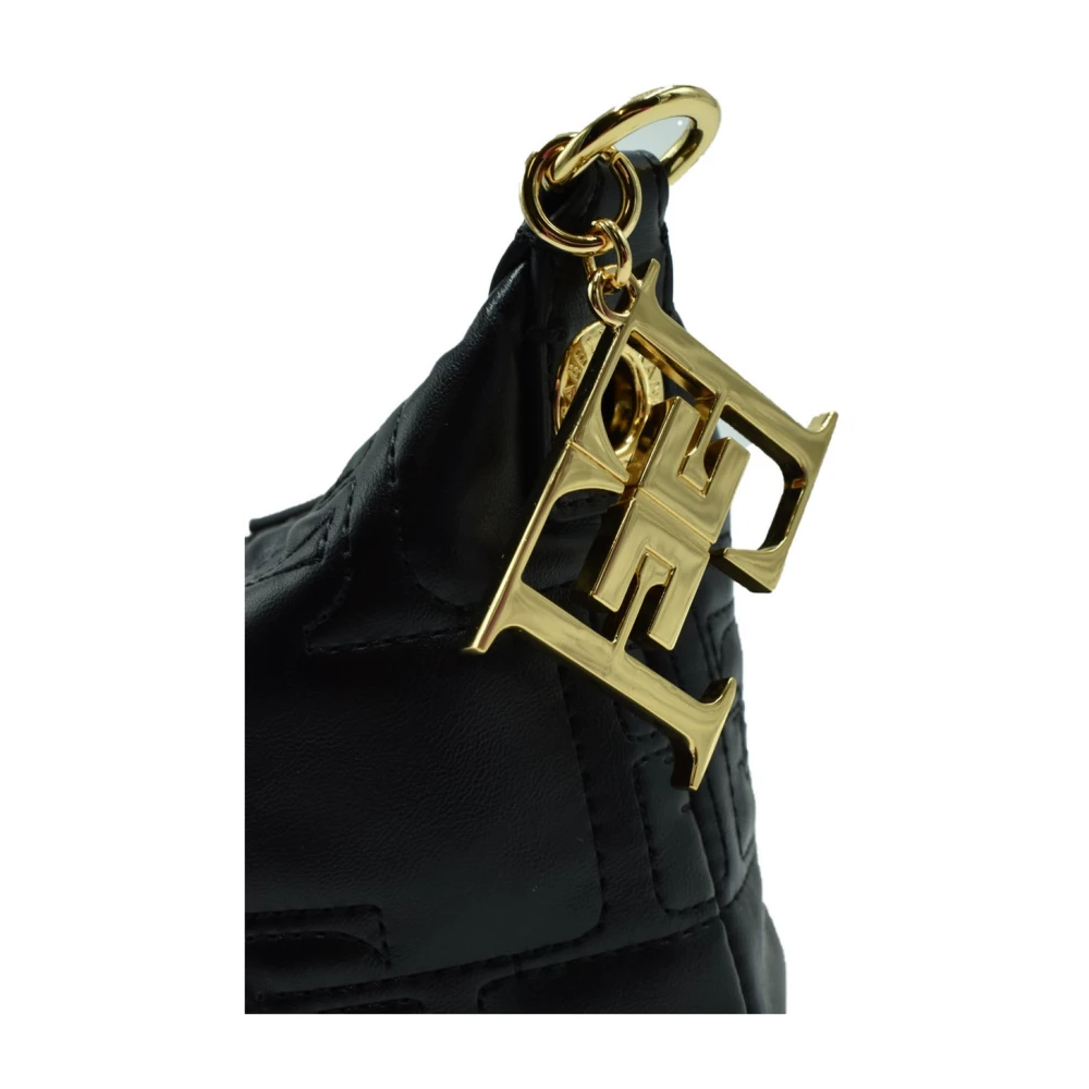 Elisabetta Franchi Zwarte Schoudertas voor Vrouwen Black Dames