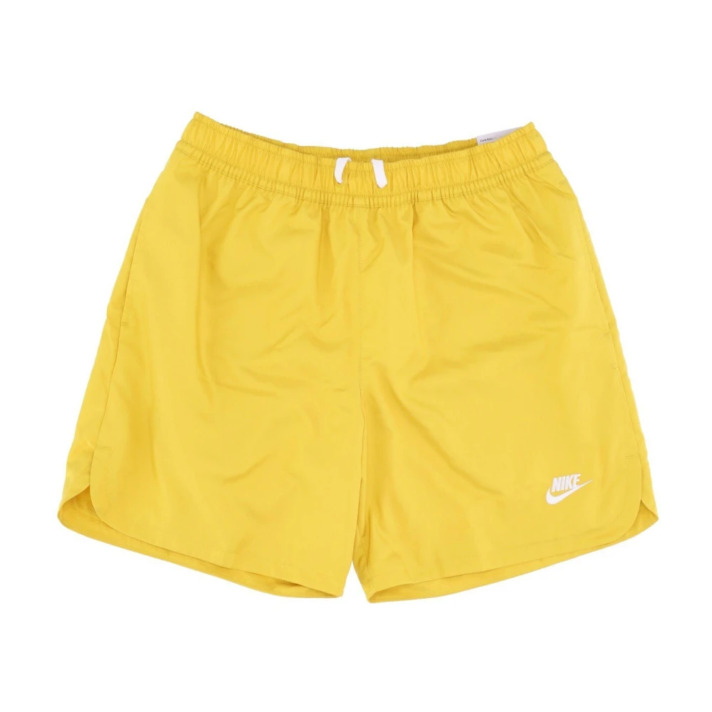 Nike Geweven Flow Shorts Yellow Heren