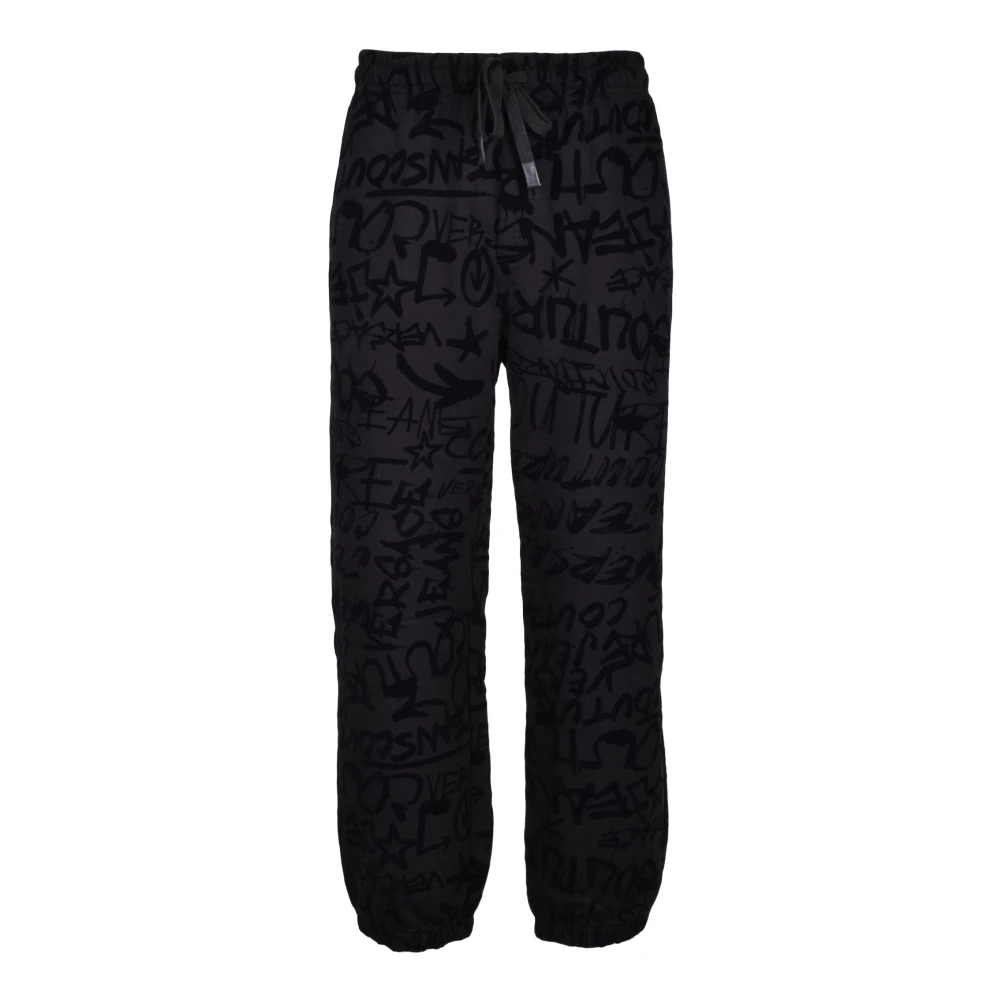 Versace Jeans Couture Katoenen Modieuze Broek Black Heren