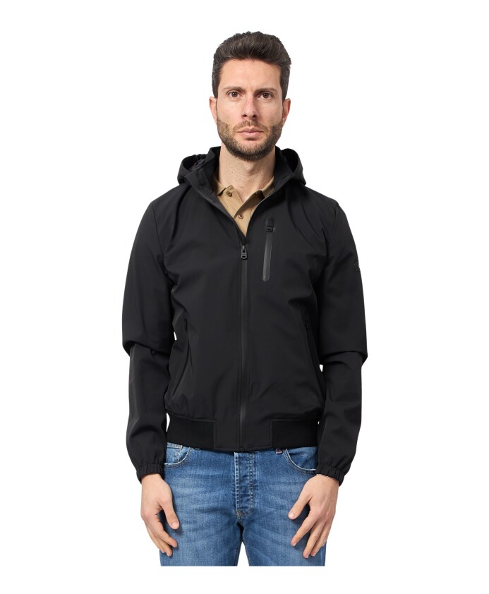 bomber-noir-avec-capuche