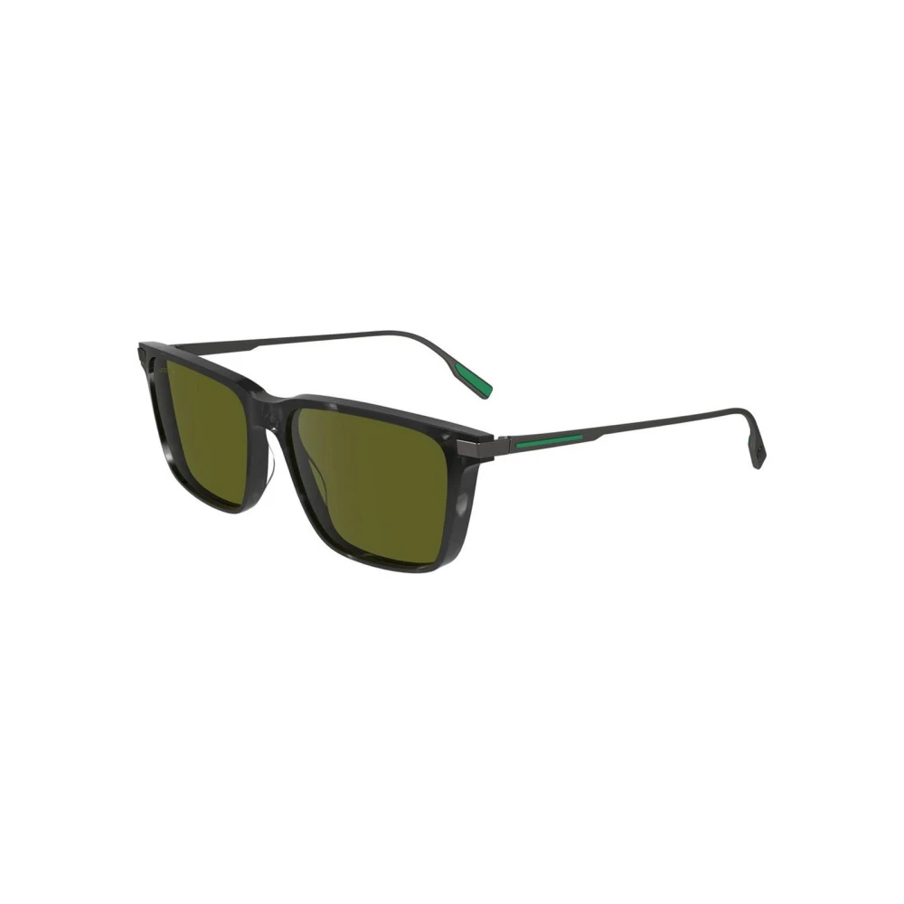 Lacoste Men's Gray Acetate Frame Sunglasses With Uv Protection