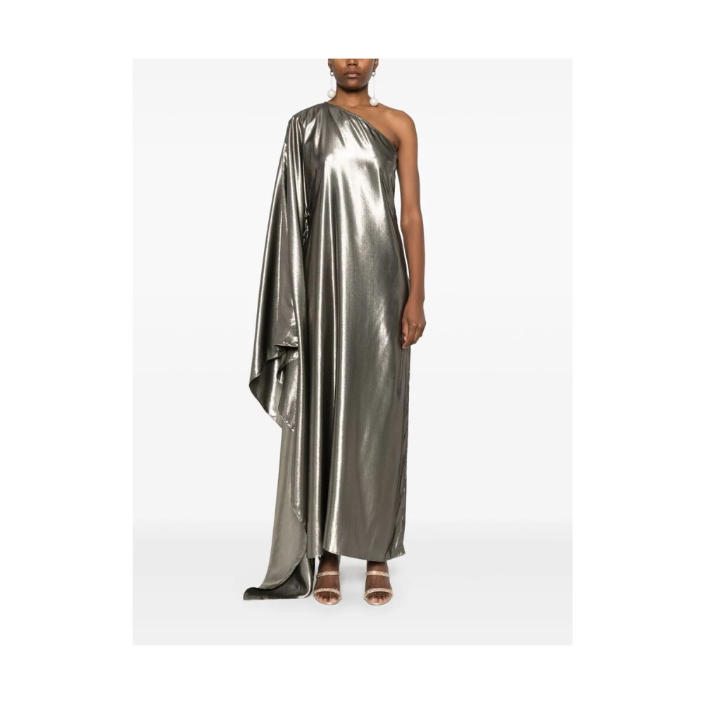 Taller Marmo Gouden Zijden One-Shoulder Jurk Yellow Dames