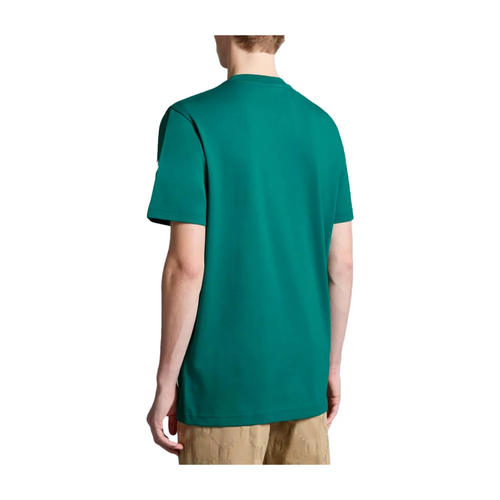 Moncler T-Shirts Green Heren