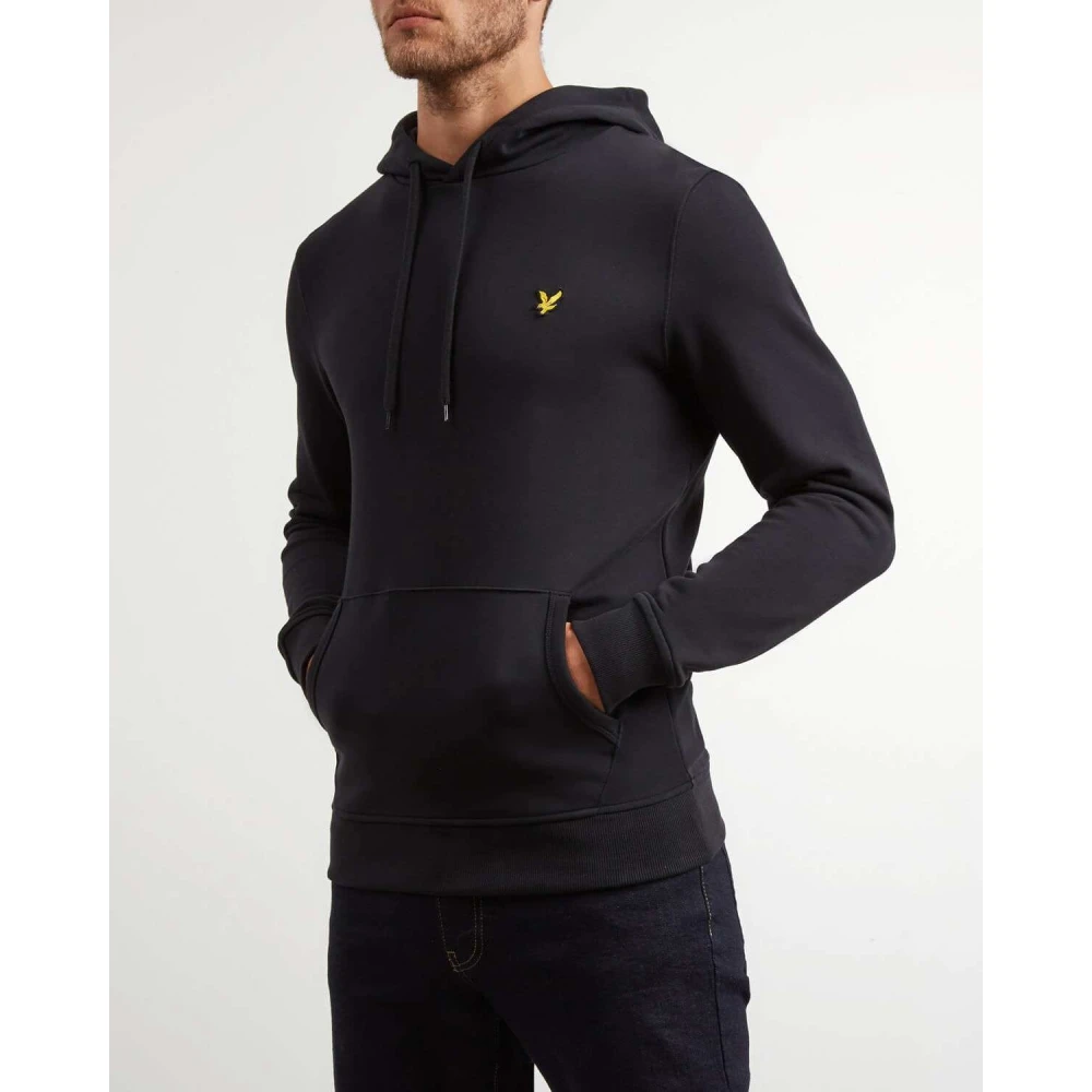 Lyle & Scott Zwarte Pullover Hoodie Black Heren
