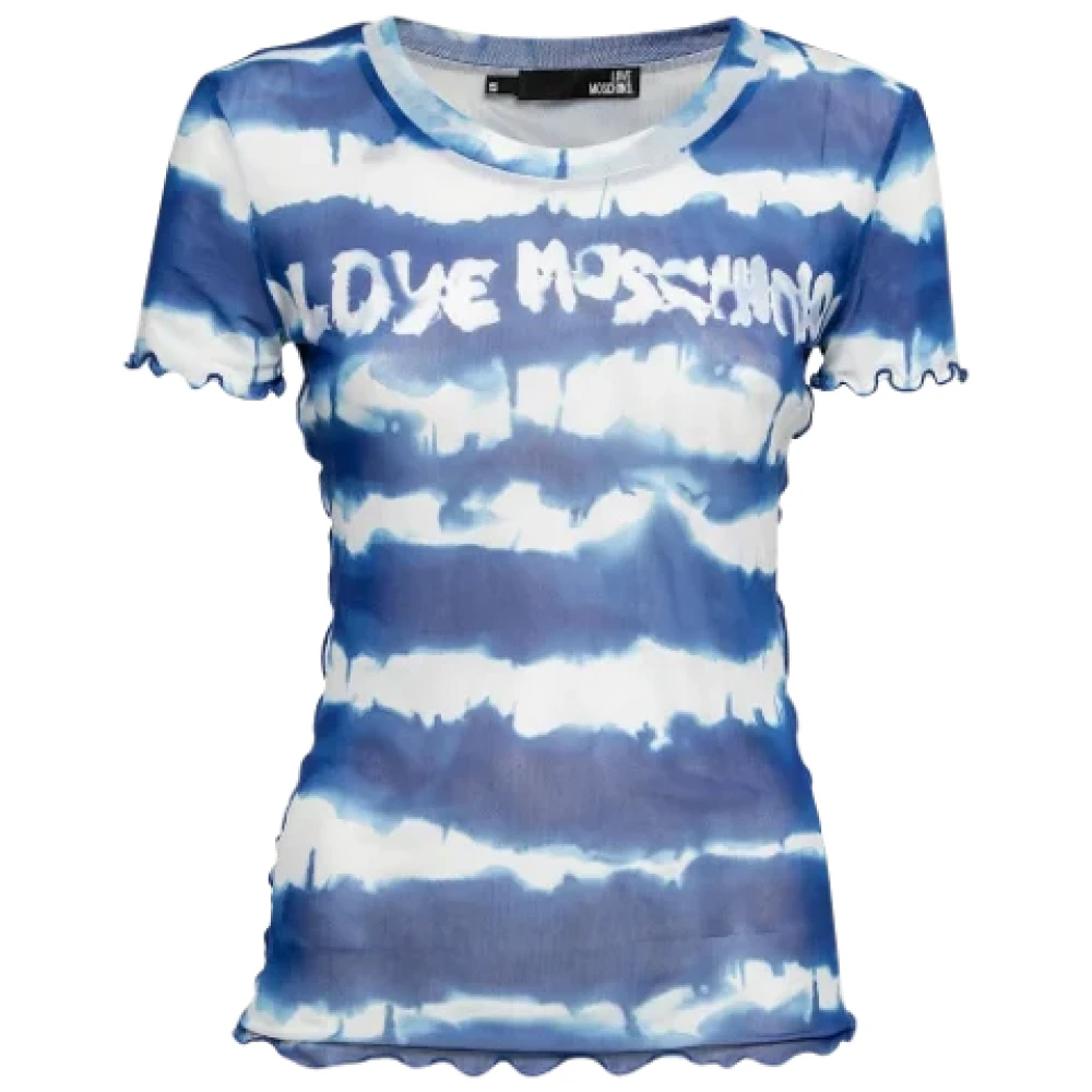 Moschino Pre-Owned Pre-owned Mesh tops Blue Dames
