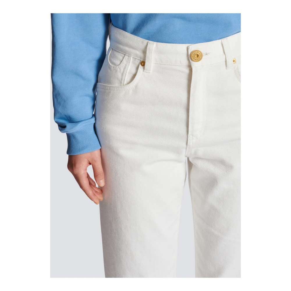 Balmain Klassieke jeans White Dames