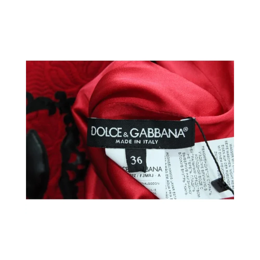Dolce & Gabbana Pre-owned Cotton tops Red Dames