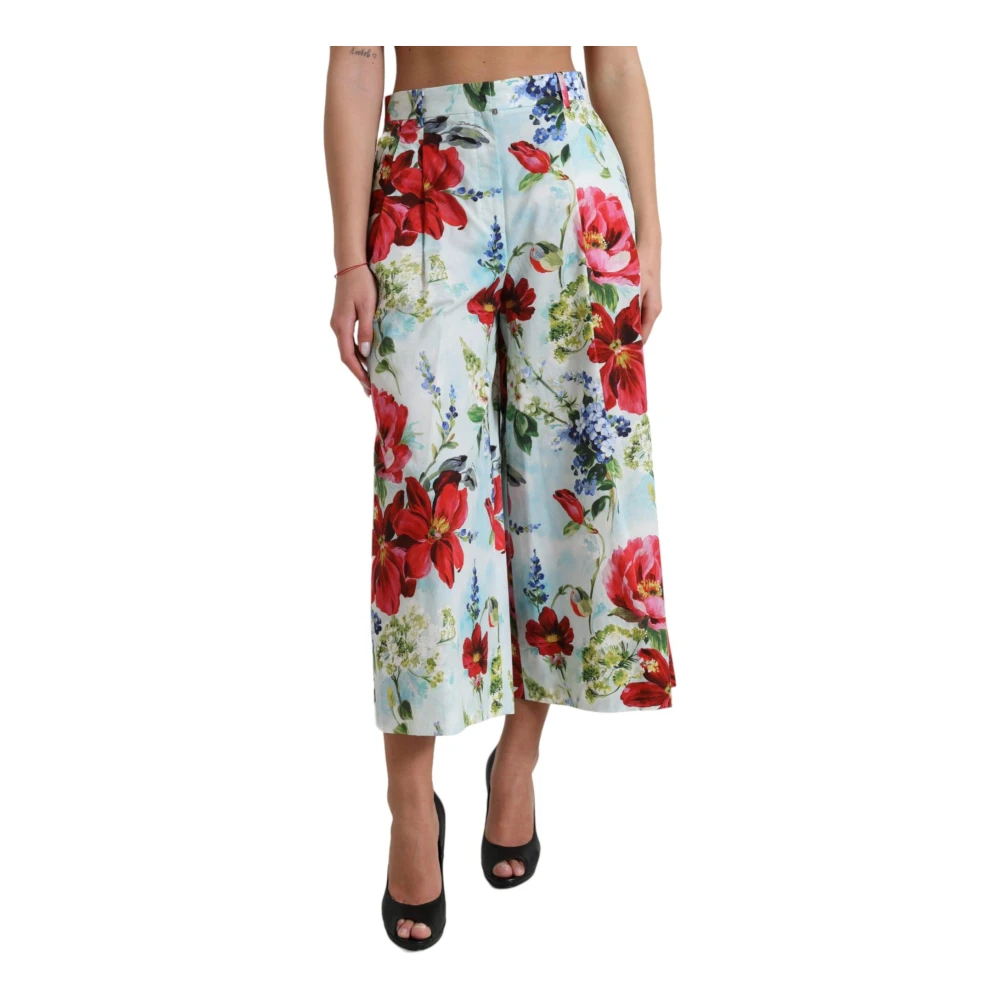 Dolce & Gabbana Women's Floral Print Wide-Leg Culottes