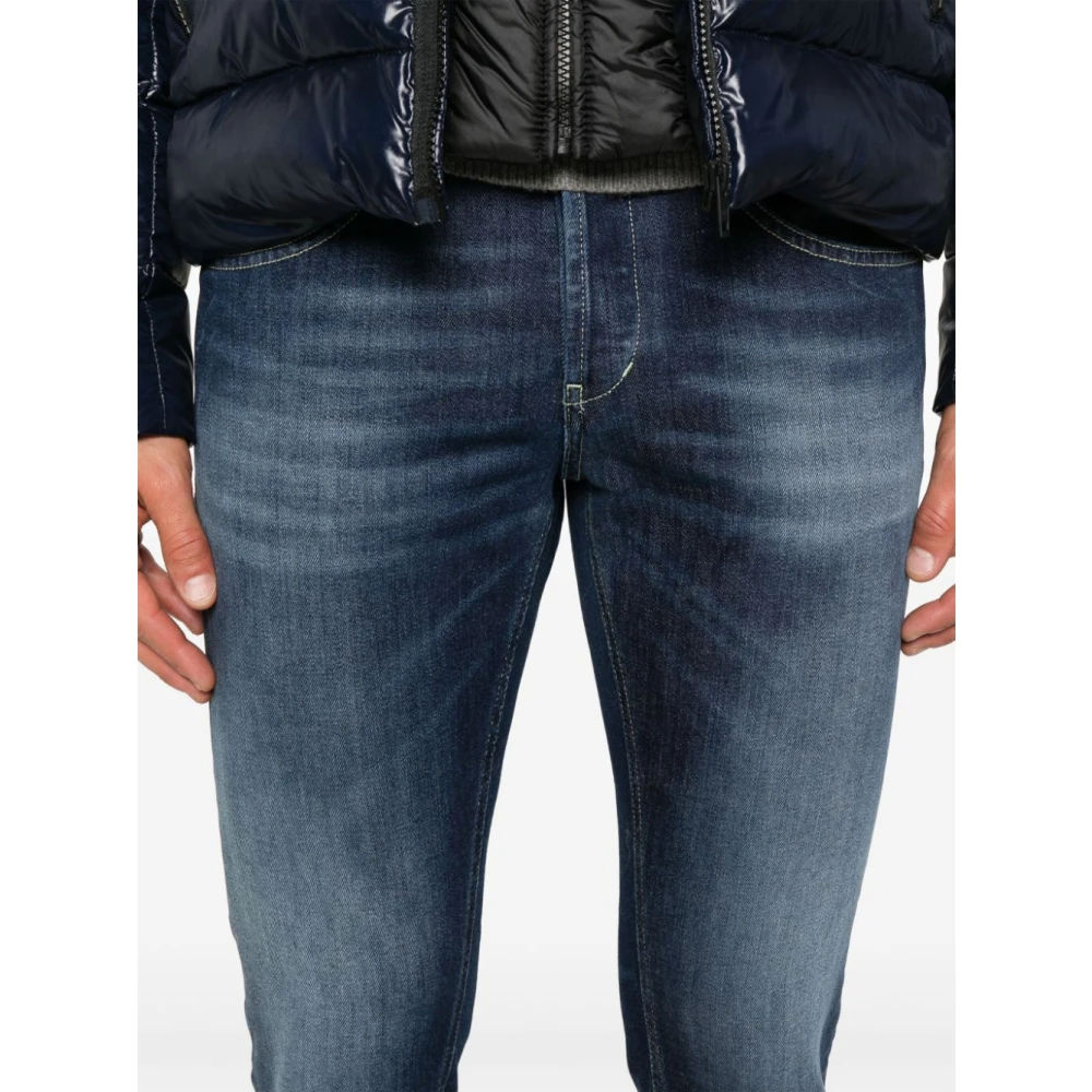 Dondup Blauwe Denim Skinny Broek Blue Heren