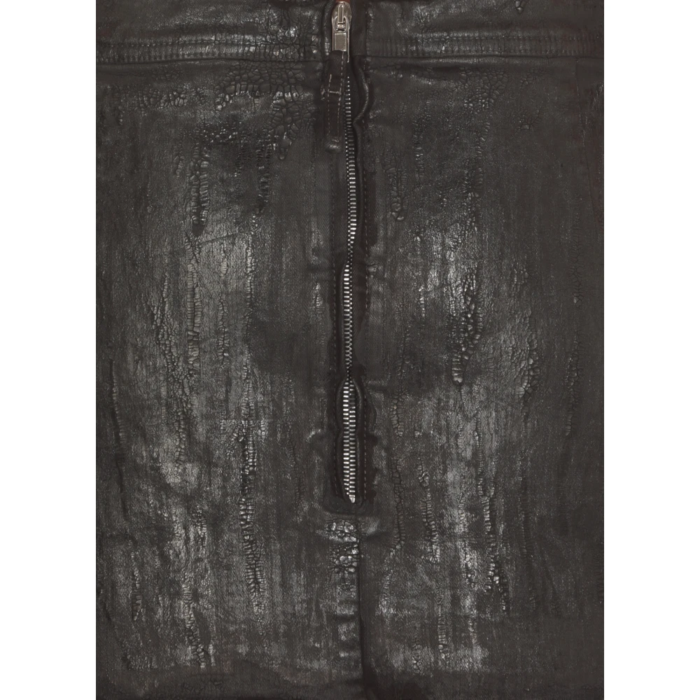 Rick Owens Cotton Miniskirt Black Dames