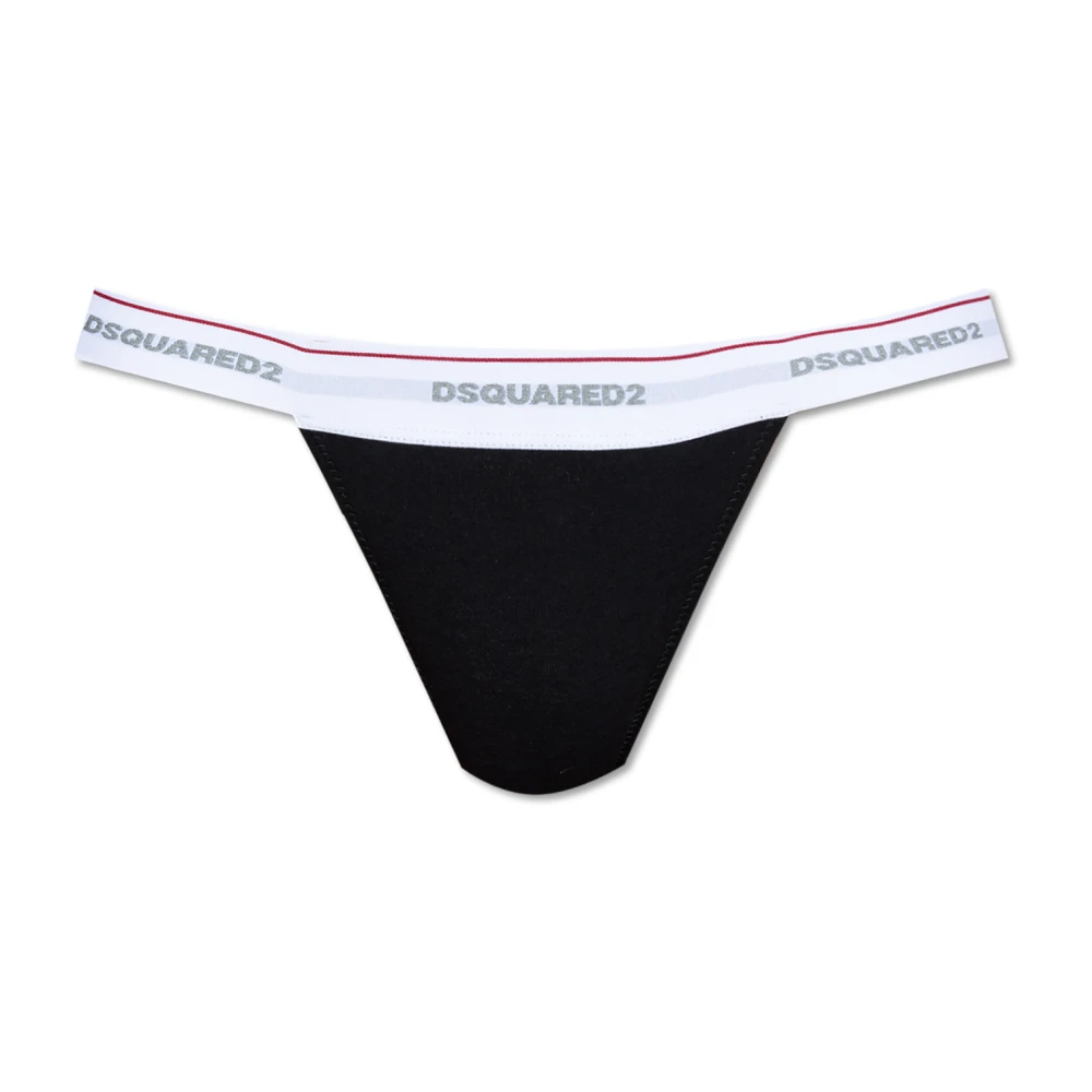 Dsquared2 Logo String Black Dames