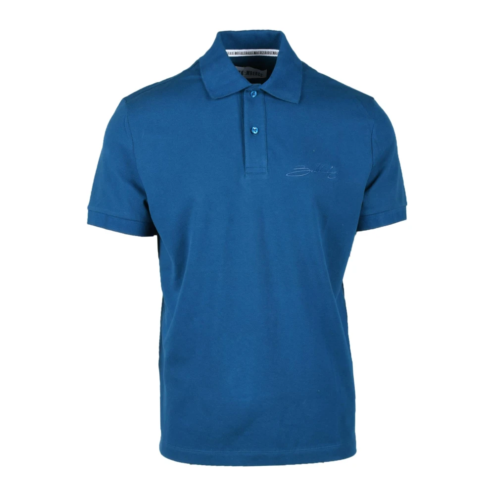 Bikkembergs Katoen Elastaan T-shirt Blue Heren