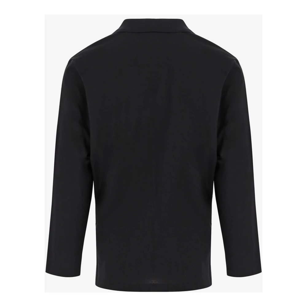 Y-3 Zwarte trui met grafisch logoprint Black Heren