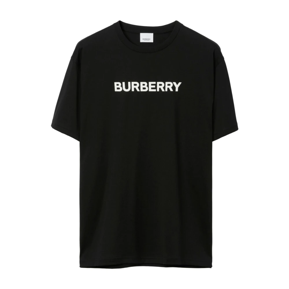 Burberry Biologisch Katoen Korte Mouw T-shirt Black Heren